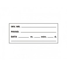 Ženklas Inventoriaus nr.,...