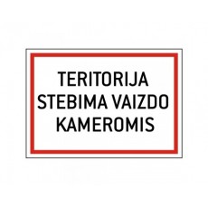 Ženklas TERITORIJA STEBIMA...